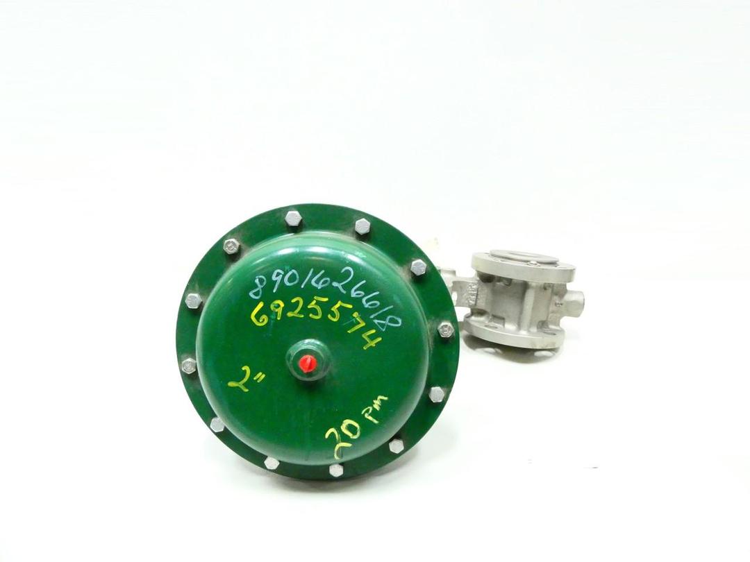 FISHER V150 VEE-BALL 1052 SIZE 33 PNEUMATIC STAINLESS CONTROL VALVE 2IN 150