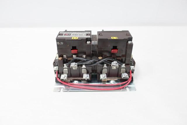 CUTLER HAMMER C50CN3 SIZE 1 REVERSING CONTACTOR 120V-AC 10HP