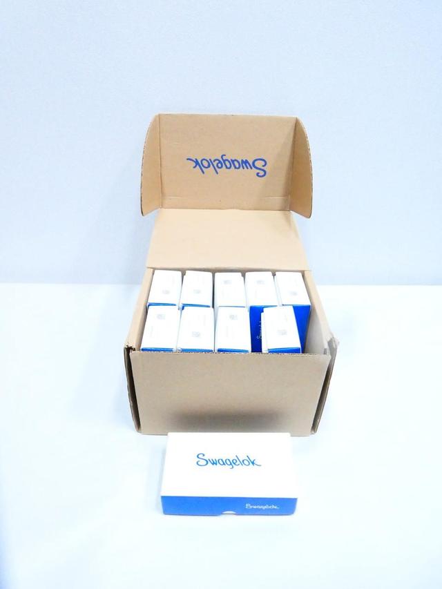 BOX OF 100 SWAGELOK SS-600-3 STAINLESS UNION TEE 3/8IN TUBE