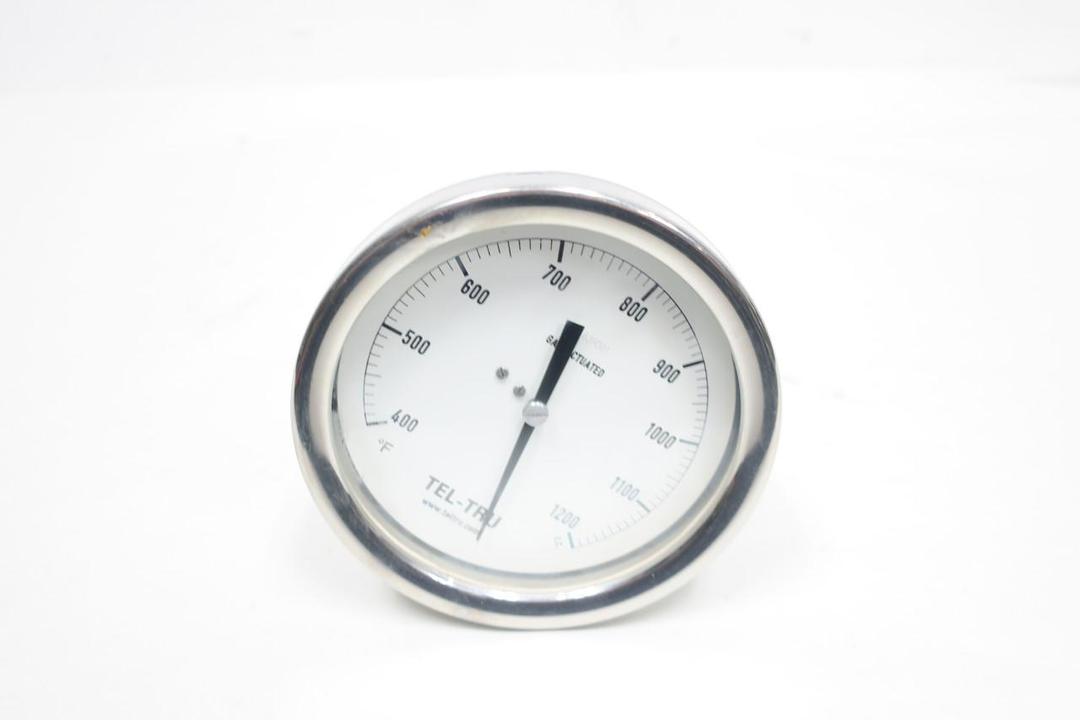 TEL-TRU DM4525V7SFT09 BIMETAL THERMOMETER 5IN 10IN 400-1200F 1/2IN NPT