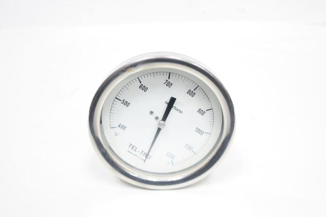 TEL-TRU DM4525V7SFT09 BIMETAL THERMOMETER 5IN 10IN 400-1200F 1/2IN NPT