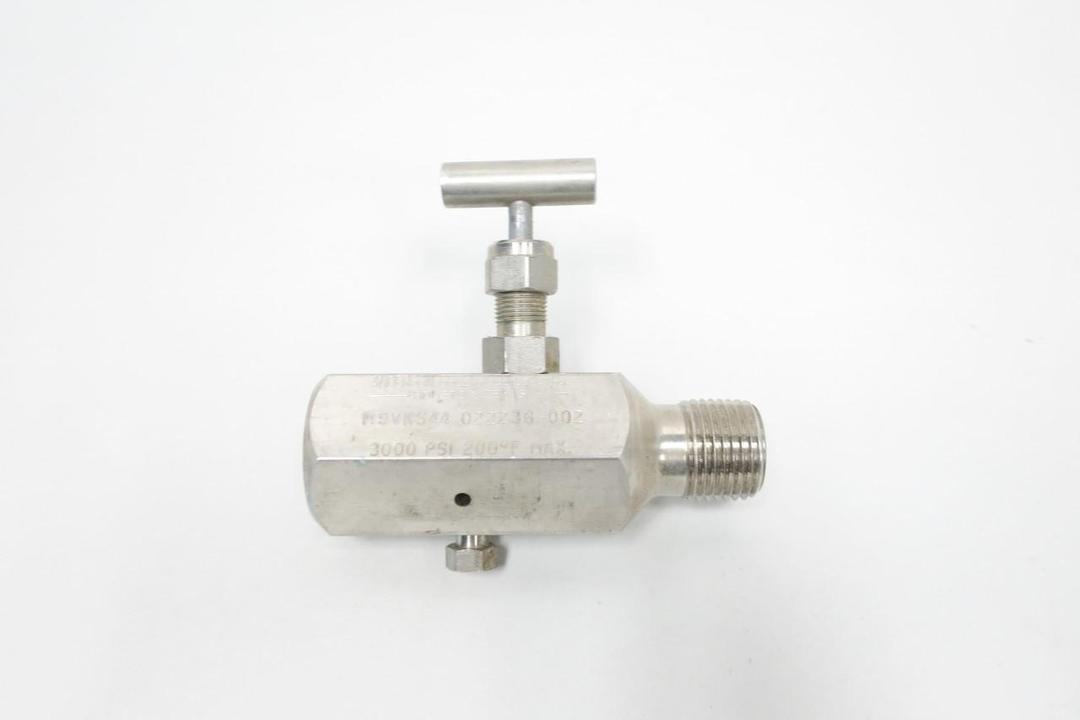 ANDERSON GREENWOOD M9VKS-44 022236-002 STAINLESS NEEDLE VALVE 3000PSI 1/2IN NPT