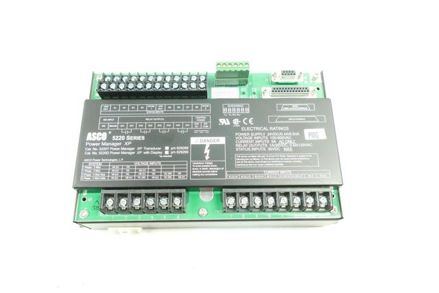 ASCO 5220T POWER MANAGER XP 5220 SERIES TRANSDUCER 120-600V-AC 24V-DC