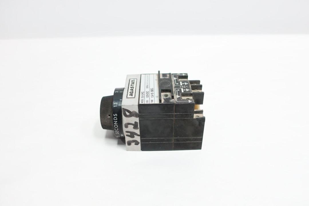 AGASTAT 7012PC TIME DELAY RELAY 1.5-15SEC 125V-DC