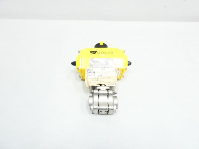 APOLLO 86A AS0025N042A PNEUMATIC STAINLESS THREADED BALL VALVE 1500 1/2IN NPT