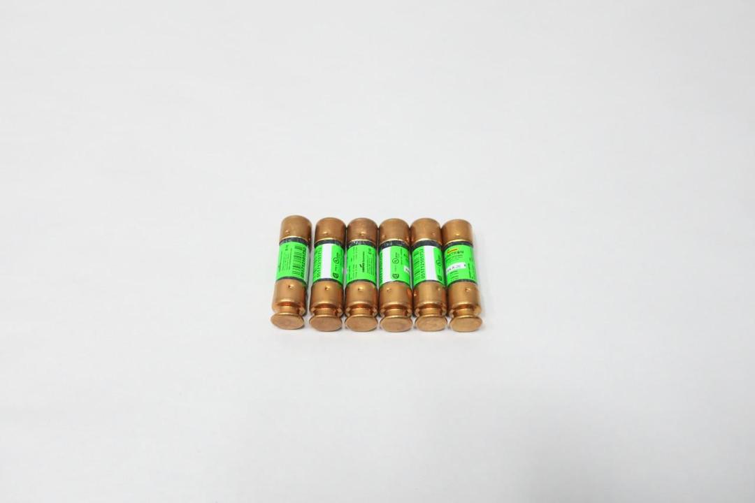 BOX OF 6 COOPER BUSSMANN FRN-R-20 FUSETRON FUSE RK5 20A AMP 250V-AC 125V-DC