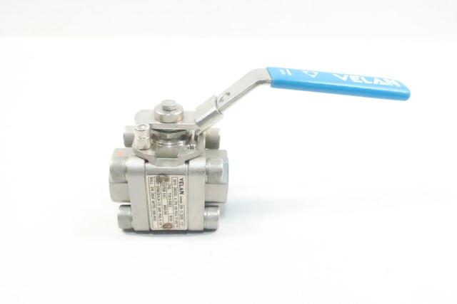 VELAN T1813-SSEZ MANUAL STAINLESS SOCKET WELD BALL VALVE 1/2IN