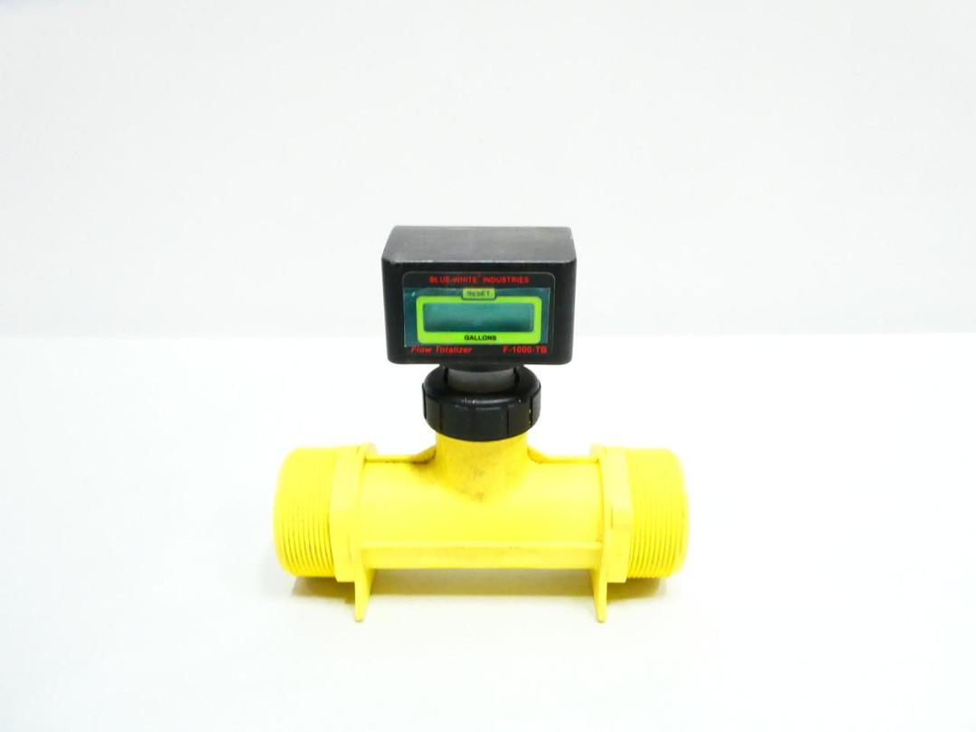 BLUE-WHITE F-1000 TB-200MI-GPM3 PADDLEWHEEL FLOW METER 10-100GPM 2IN NPT