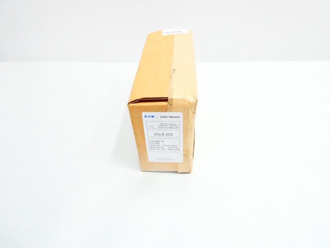 CUTLER HAMMER 2CLS-200 CURRENT LIMITING HIGH VOLTAGE FUSE 200A AMP 2.54KV-AC