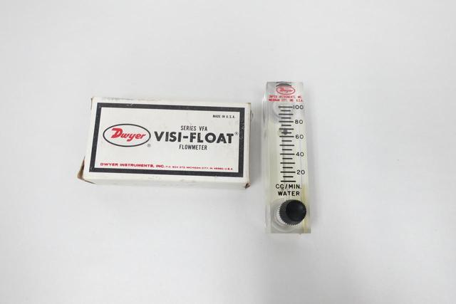 DWYER VFA-33-SSV VISI-FLOAT VARIABLE AREA FLOW METER 0-100CC/MIN 1/8IN NPT
