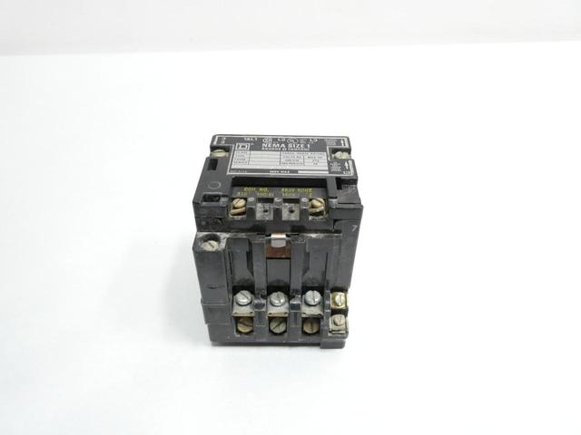 SQUARE D 8736 SC08 SIZE 1 REVERSING STARTER 480V-AC 10HP