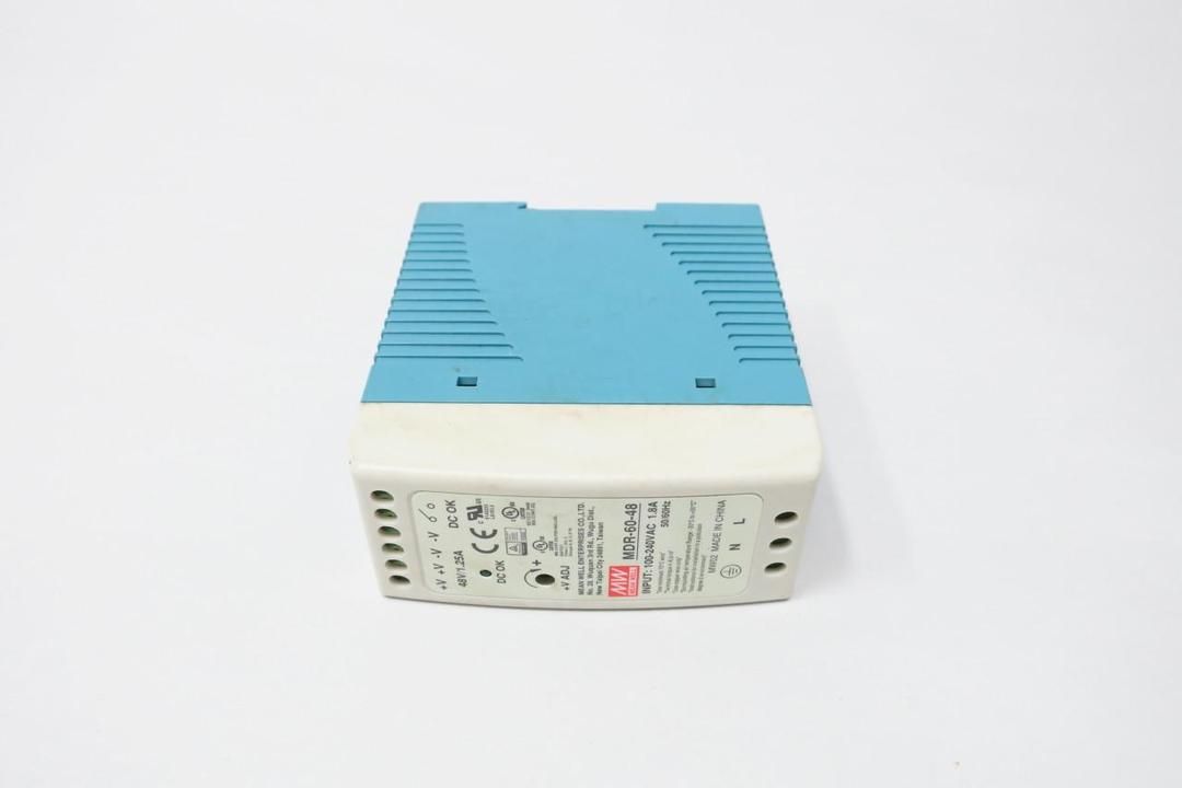 MEAN WELL MDR-60-48 POWER SUPPLY 100-240V-AC 1.25A AMP 48V-DC