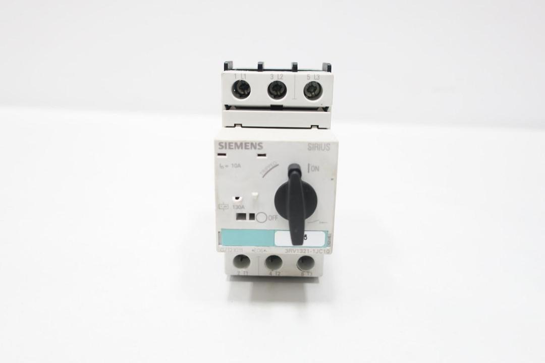 SIEMENS 3RV1321-1JC10 MANUAL STARTER 10A AMP 7-1/2HP