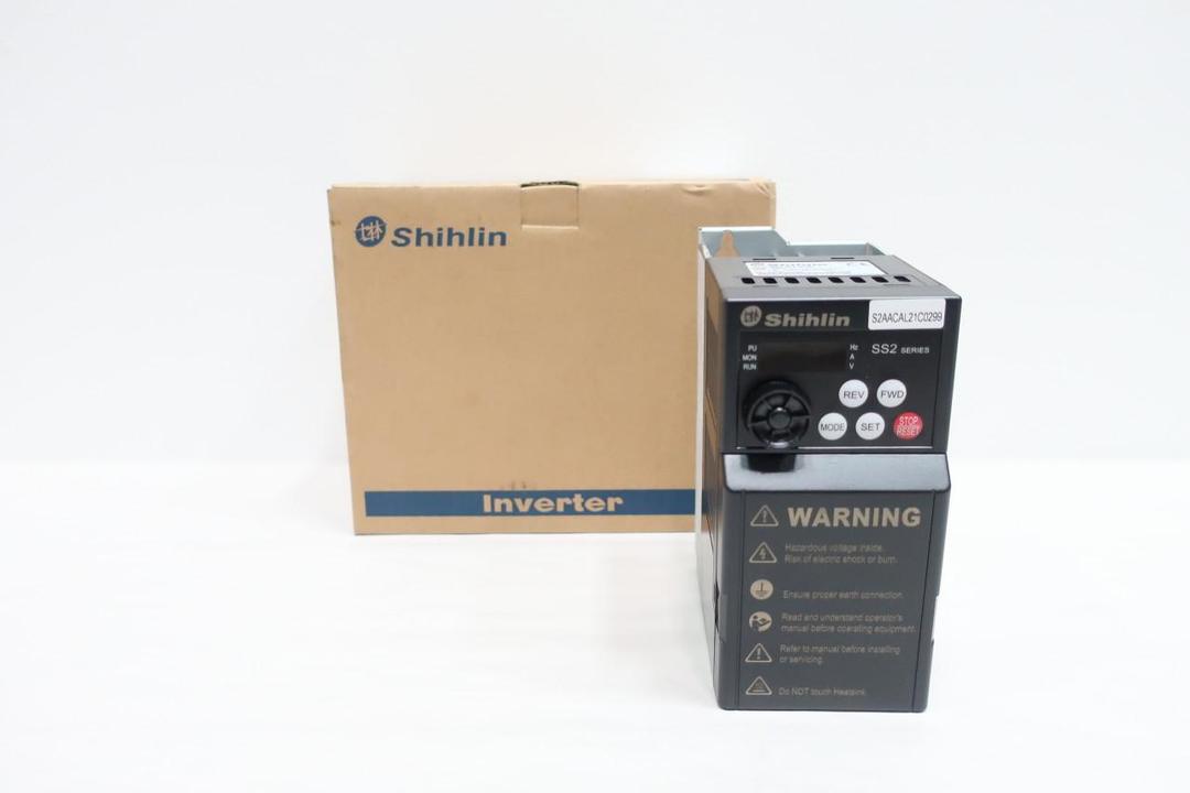 SHIHLIN SS2-021-0.4K AC VFD DRIVE 200-240V-AC 0.1-650HZ 200-240V-AC 0.4KW