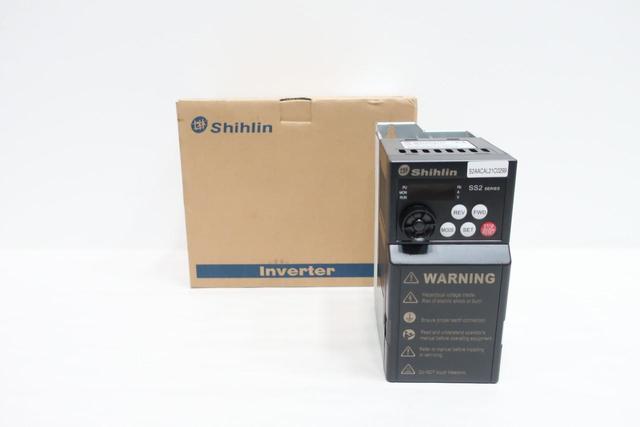 SHIHLIN SS2-021-0.4K AC VFD DRIVE 200-240V-AC 0.1-650HZ 200-240V-AC 0.4KW