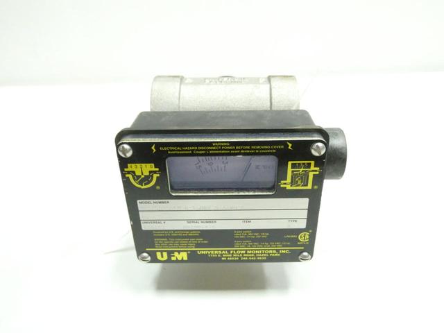 UNIVERSAL FLOW MONITORS MN-ASB15GLM-8-1500V.9-A1WU-C FLOW METER 1IN NPT 3-15GPM