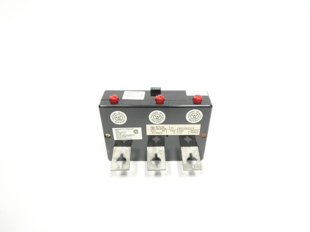 WESTINGHOUSE HKA3150T THERMAL MAGNETIC CIRCUIT BREAKER TRIP UNIT 3P 150A AMP
