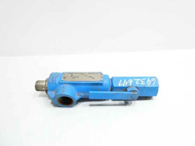 CROSBY VALVE & GAGE 951101M E RELIEF VALVE 22GPM 100PSI 3/4IN X 1IN NPT