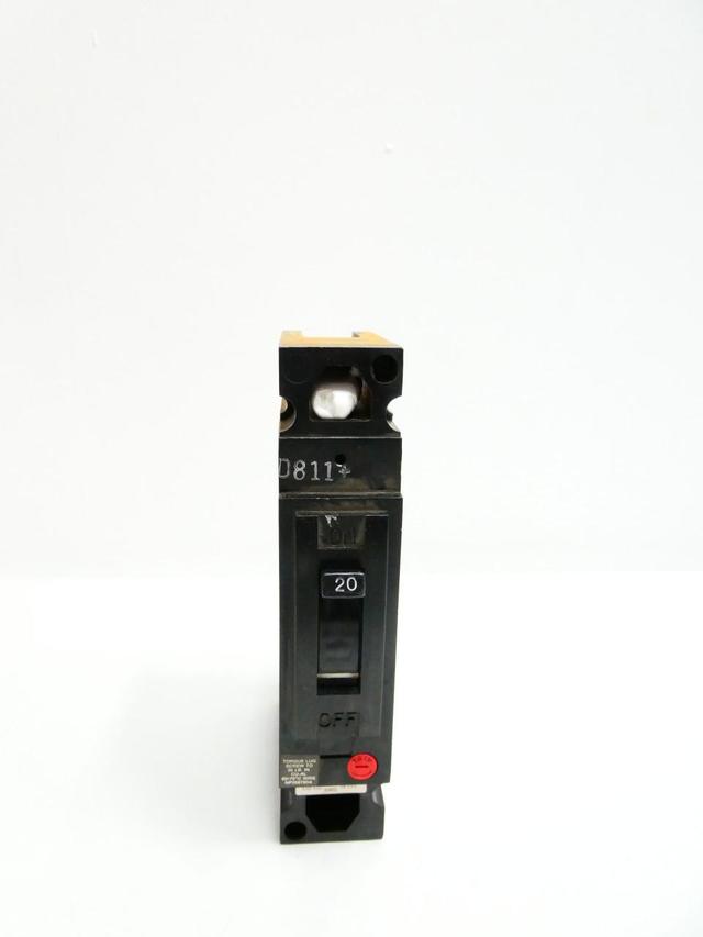GENERAL ELECTRIC GE TED114020 MOLDED CASE CIRCUIT BREAKER 1P 20A AMP 480V-AC