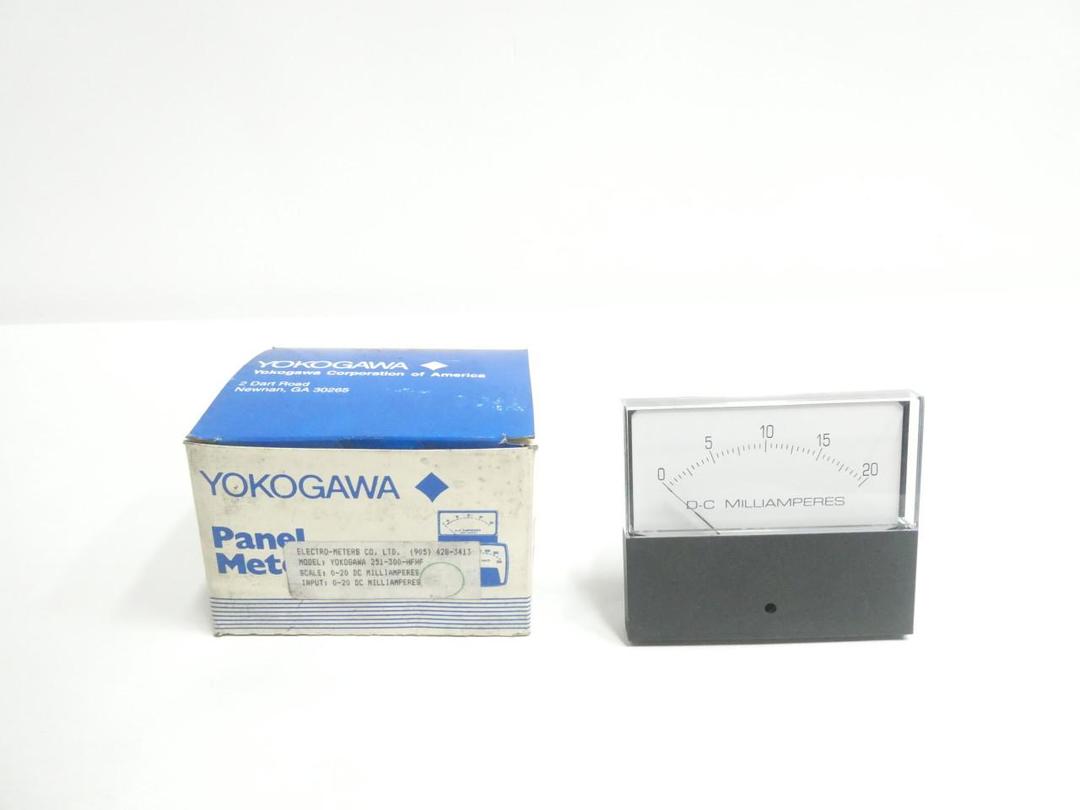 YOKOGAWA 251-300-HFHF AMMETER 0-20A AMP
