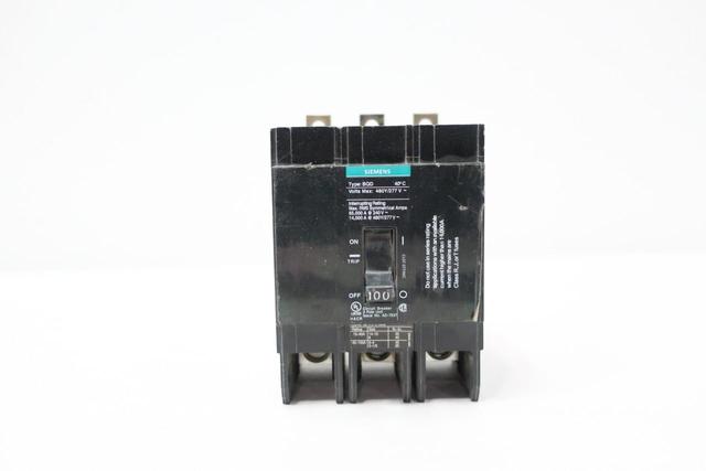 SIEMENS BQD MOLDED CASE CIRCUIT BREAKER 3P 100A 240V-AC