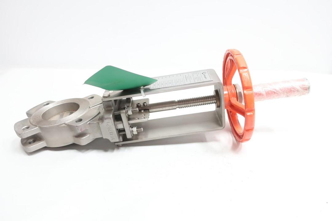 PMP ZFI-M MANUAL STAINLESS LUGGED KNIFE GATE VALVE 3IN