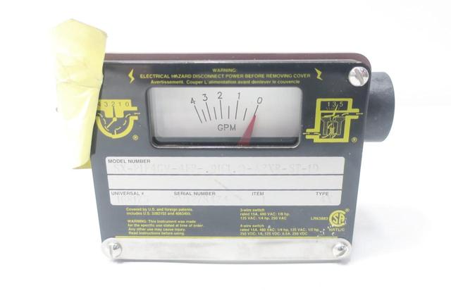UFM SX-PIF4GM-4FP-.91C1.0-A2XR-ST-1D VARIABLE AREA FLOW METER 0-4GPM 1/2IN NPT
