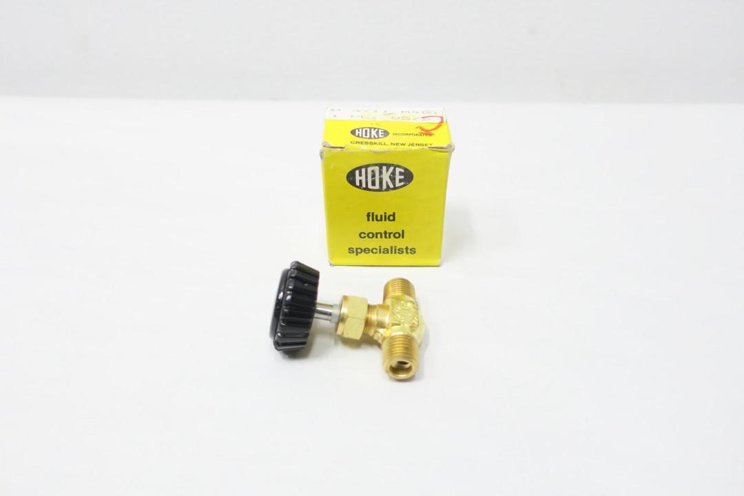 HOKE 3711M4B1 MANUAL BRASS NEEDLE VALVE 1/4IN NPT