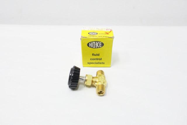 HOKE 3711M4B1 MANUAL BRASS NEEDLE VALVE 1/4IN NPT