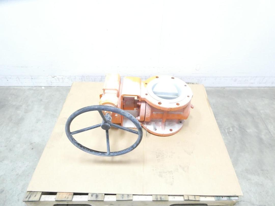 XOMOX 061EG TUFLINE MANUAL IRON FLANGED PLUG VALVE 8IN 150
