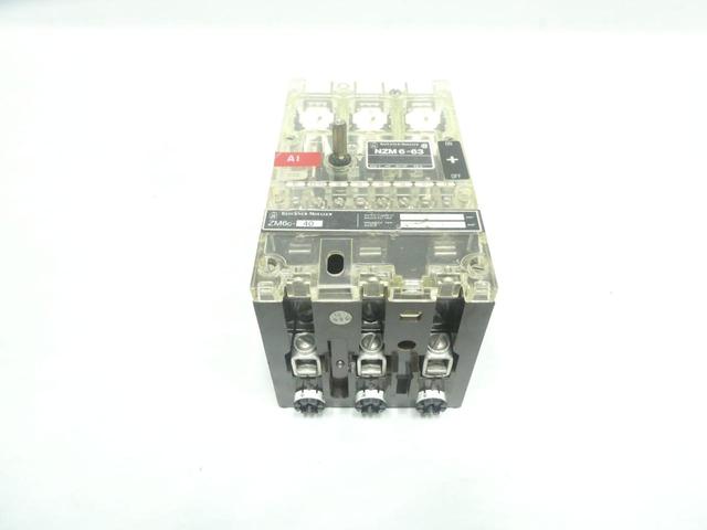 KLOCKNER MOELLER NZM6-63/ZM6C-40 MOLDED CASE CIRCUIT BREAKER 3P 63A AMP 600V-AC