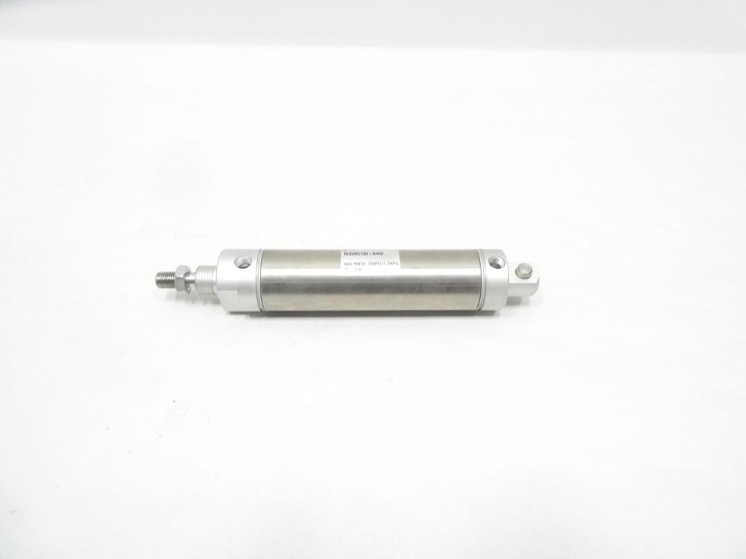 SMC NCDMC150-0400 DOUBLE ACTING PNEUMATIC CYLINDER 1-1/2IN 4IN 250PSI