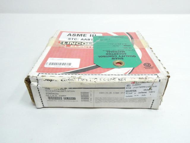 LINCOLN ED034322 SUPERGLIDE TIG ER80S-NI1 WELDING WIRE 0.035IN 10LB