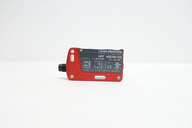 LEUZE ELECTRONIC HRT 46B/66-S12 PHOTOELECTRIC SENSOR 10-30V-DC