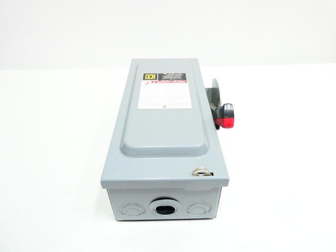 SQUARE D H361 FUSIBLE DISCONNECT SWITCH 3P 30A AMP 600V-AC
