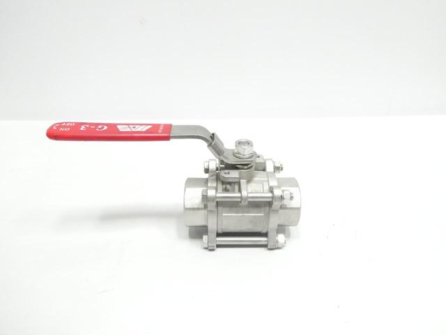 MAS G-3 MANUAL STAINLESS BALL VALVE 1-1/2IN SOCKET WELD