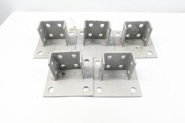 BOX OF 5 EATON B281SQSS6 STAINLESS CHANNEL POST U BASE