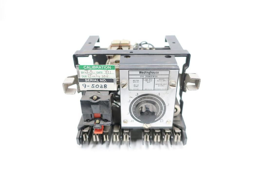 WESTINGHOUSE 293B301A10A TYPE TD-5 TIME DELAY RELAY 48/125V-DC