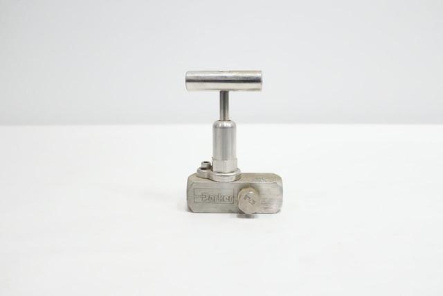 PARKER 4F-PVG4DE-V-SS MANUAL STAINLESS NEEDLE VALVE 6000PSI 1/4IN NPT
