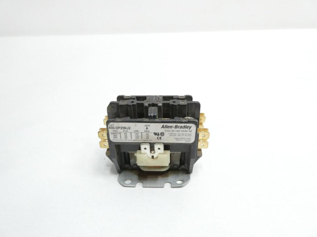 ALLEN BRADLEY 400-DP25NJ2 DEFINITE PURPOSE CONTACTOR 24V-AC 25A AMP