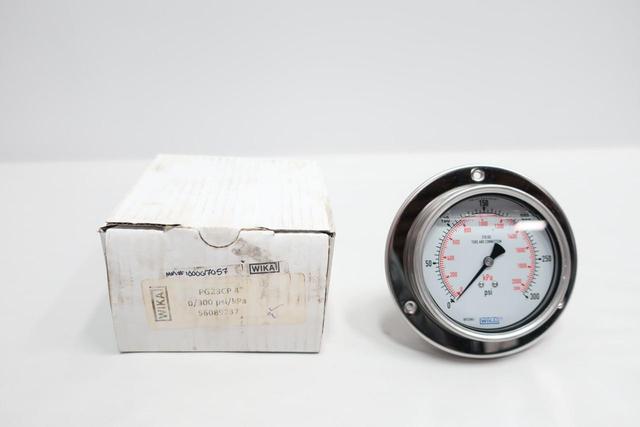 WIKA 56089237 PRESSURE GAUGE 4IN 1/4IN NPT 0-300PSI