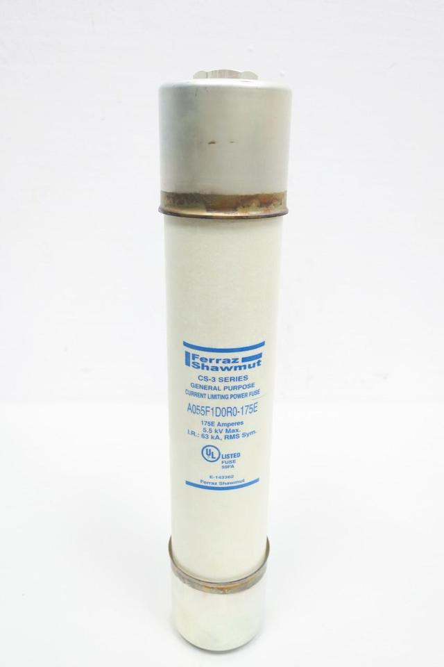 FERRAZ SHAWMUT A055F1D0R0-175E AMP-TRAP CARTRIDGE FUSE 175E AMP 5.5KV-AC