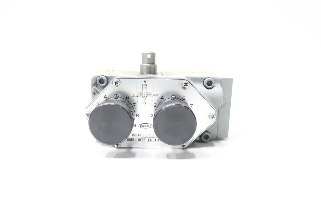 TOYO-OKI HFDFI-KG2K-IM-K1-03 HYDRAULIC FLOW CONTROL VALVE