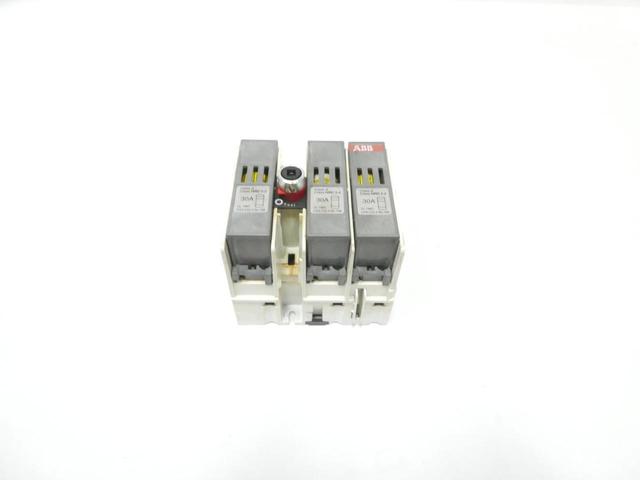 ABB OS 30AJ12 FUSIBLE DISCONNECT SWITCH 3P 30A AMP 600V-AC