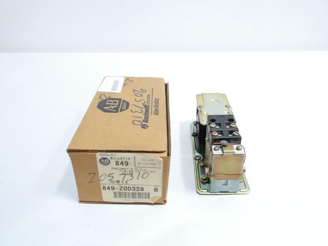 ALLEN BRADLEY 849-Z0D328 PNEUMATIC TIMING RELAY 120V-AC