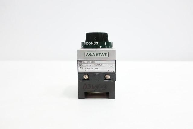 AGASTAT 7012PD TIME DELAY RELAY 5-50SEC 120V-DC