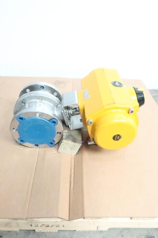 JC VALVES 515 IIT PNEUMATIC STAINLESS FLANGED BALL VALVE 4IN 150