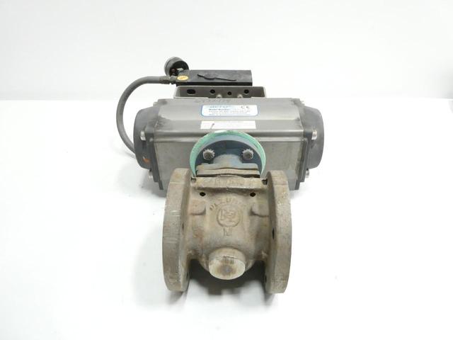 DEZURIK P495950R A2S-110-8V P5 PNEUMATIC STAINLESS FLANGED CONTROL VALVE 1-1/2IN