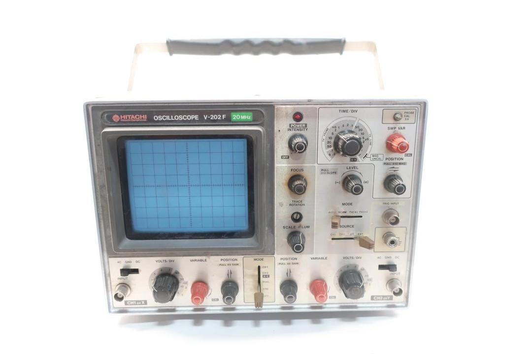 HITACHI DENSHI V-202F OSCILLOSCOPE 20MHZ