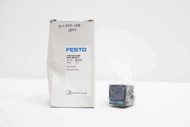 FESTO SPAN-B2R-G18M-PNLK-PNVBA-L1 8035534 PRESSURE SENSOR 1BAR 15-30V-DC